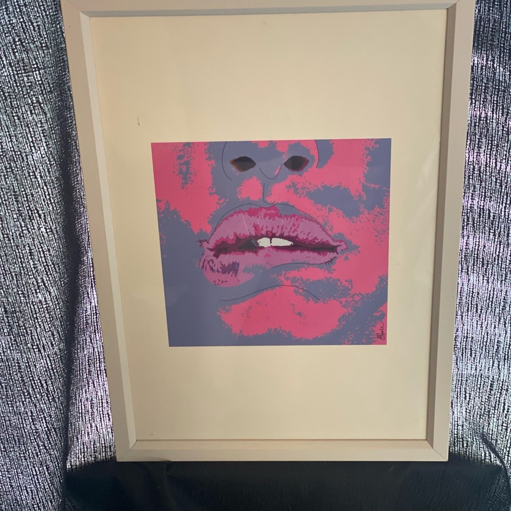 Modern Pink and Purple Art Print